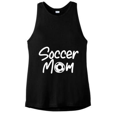 Soccer Mom For Soccer Mama Gift Ladies PosiCharge Tri-Blend Wicking Tank
