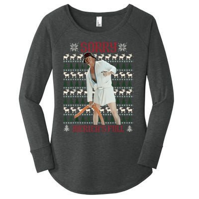 Sorry MericaS Full Funny Trump Ugly Christmas Women's Perfect Tri Tunic Long Sleeve Shirt