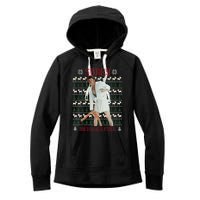 Sorry MericaS Full Funny Trump Ugly Christmas Women's Fleece Hoodie