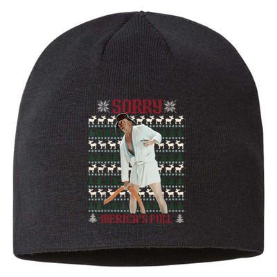 Sorry MericaS Full Funny Trump Ugly Christmas Sustainable Beanie