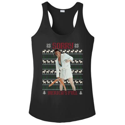 Sorry MericaS Full Funny Trump Ugly Christmas Ladies PosiCharge Competitor Racerback Tank