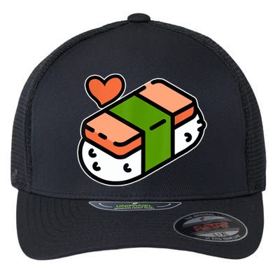 Spam Musubi Food Instruction Diagram Japanese Hawaiian Sushi Flexfit Unipanel Trucker Cap
