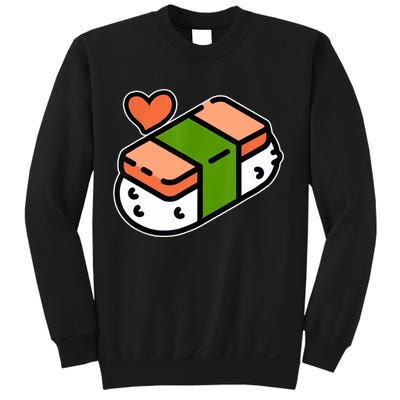 Spam Musubi Food Instruction Diagram Japanese Hawaiian Sushi Sweatshirt