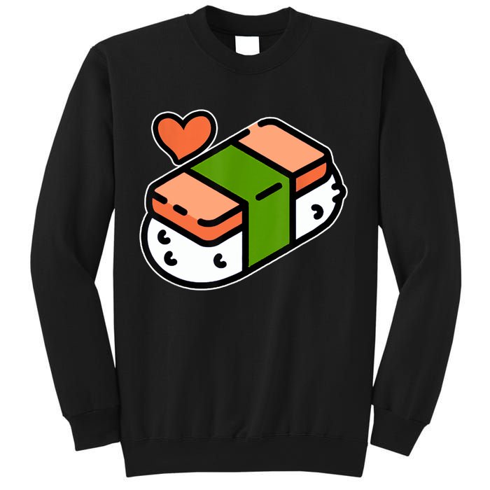 Spam Musubi Food Instruction Diagram Japanese Hawaiian Sushi Sweatshirt