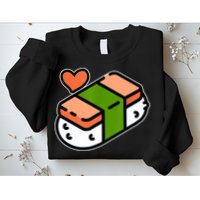 Spam Musubi Food Instruction Diagram Japanese Hawaiian Sushi Sweatshirt
