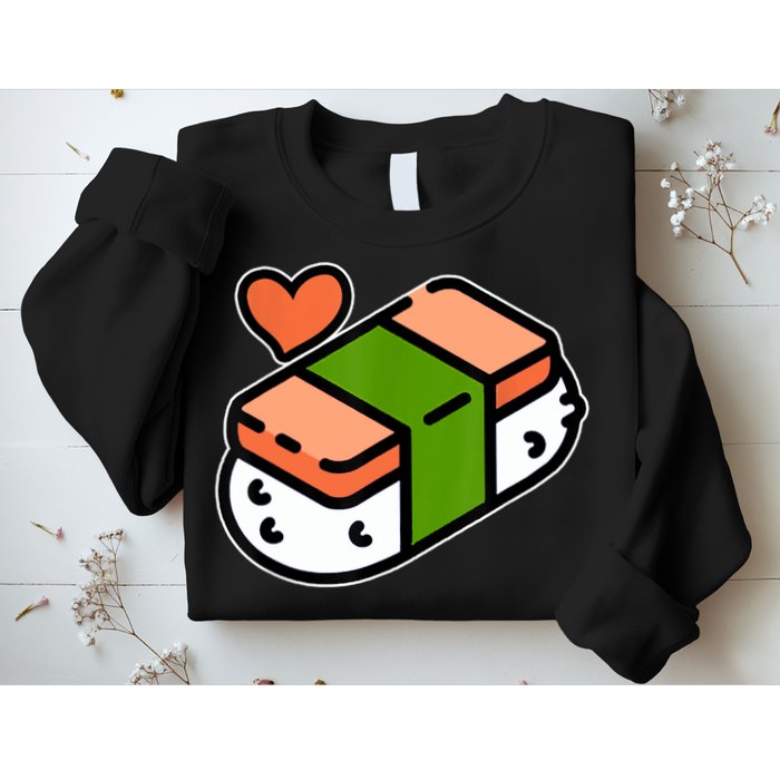 Spam Musubi Food Instruction Diagram Japanese Hawaiian Sushi Sweatshirt
