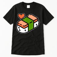 Spam Musubi Food Instruction Diagram Japanese Hawaiian Sushi Tall T-Shirt