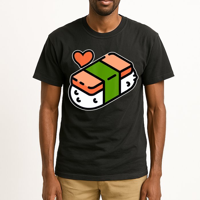 Spam Musubi Food Instruction Diagram Japanese Hawaiian Sushi Tall T-Shirt