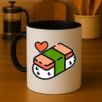 Spam Musubi Food Instruction Diagram Japanese Hawaiian Sushi Mug