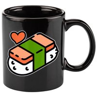 Spam Musubi Food Instruction Diagram Japanese Hawaiian Sushi 11oz C Handle Ceramic Mug