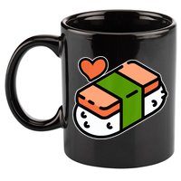 Spam Musubi Food Instruction Diagram Japanese Hawaiian Sushi 11oz C Handle Ceramic Mug