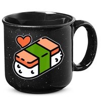 Spam Musubi Food Instruction Diagram Japanese Hawaiian Sushi 15oz Campfire Ceramic Mug