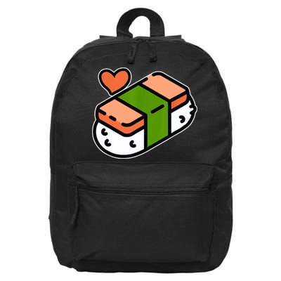 Spam Musubi Food Instruction Diagram Japanese Hawaiian Sushi 16 in Basic Backpack