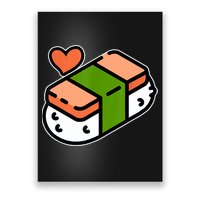 Spam Musubi Food Instruction Diagram Japanese Hawaiian Sushi Poster