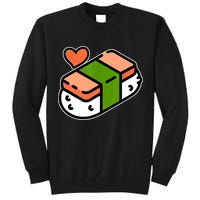 Spam Musubi Food Instruction Diagram Japanese Hawaiian Sushi Tall Sweatshirt