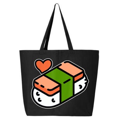 Spam Musubi Food Instruction Diagram Japanese Hawaiian Sushi 25L Jumbo Tote