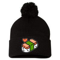Spam Musubi Food Instruction Diagram Japanese Hawaiian Sushi Pom Pom 12in Knit Beanie