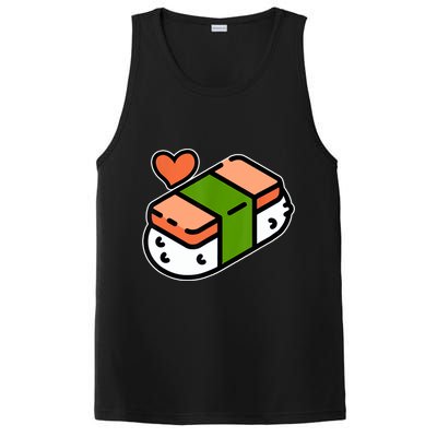 Spam Musubi Food Instruction Diagram Japanese Hawaiian Sushi PosiCharge Competitor Tank