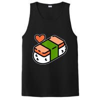 Spam Musubi Food Instruction Diagram Japanese Hawaiian Sushi PosiCharge Competitor Tank