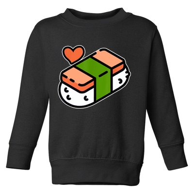 Spam Musubi Food Instruction Diagram Japanese Hawaiian Sushi Toddler Sweatshirt