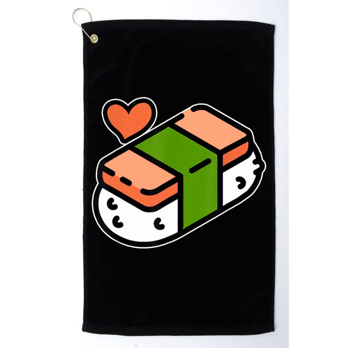 Spam Musubi Food Instruction Diagram Japanese Hawaiian Sushi Golf Towel