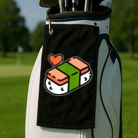 Spam Musubi Food Instruction Diagram Japanese Hawaiian Sushi Golf Towel