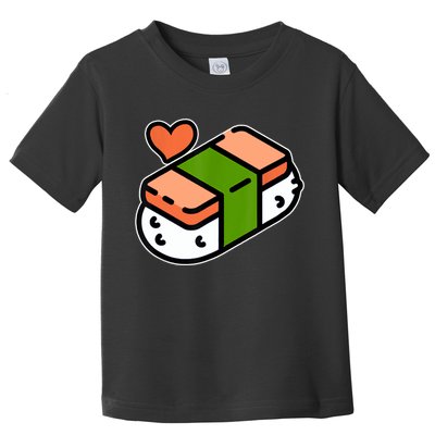 Spam Musubi Food Instruction Diagram Japanese Hawaiian Sushi Toddler T-Shirt