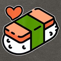 Spam Musubi Food Instruction Diagram Japanese Hawaiian Sushi Cotton Canvas Backpack