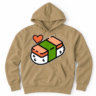 Spam Musubi Food Instruction Diagram Japanese Hawaiian Sushi Hoodie