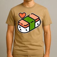 Spam Musubi Food Instruction Diagram Japanese Hawaiian Sushi T-Shirt