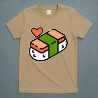Spam Musubi Food Instruction Diagram Japanese Hawaiian Sushi T-Shirt