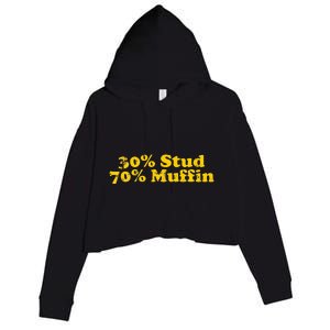 Stud Muffin Funny 30 Stud 70 Muffin Crop Fleece Hoodie