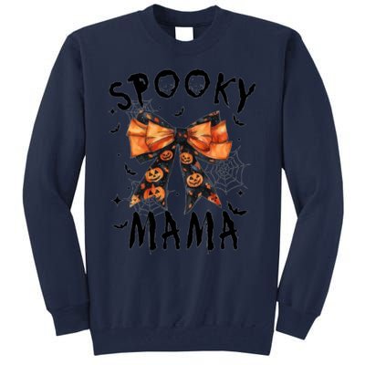 Spooky Mama Funny Pumpkin Halloween Season Matching Family Tall Sweatshirt