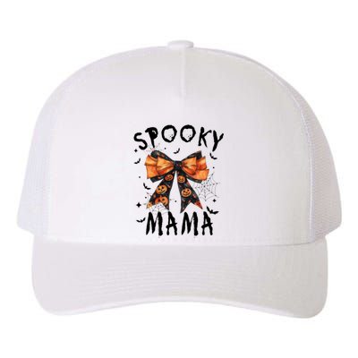 Spooky Mama Funny Pumpkin Halloween Season Matching Family Yupoong Adult 5-Panel Trucker Hat