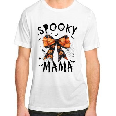 Spooky Mama Funny Pumpkin Halloween Season Matching Family Adult ChromaSoft Performance T-Shirt