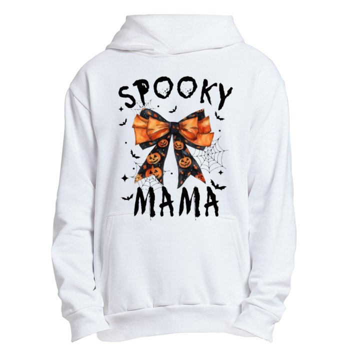 Spooky Mama Funny Pumpkin Halloween Season Matching Family Urban Pullover Hoodie