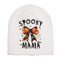 Spooky Mama Funny Pumpkin Halloween Season Matching Family Short Acrylic Beanie