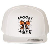 Spooky Mama Funny Pumpkin Halloween Season Matching Family Wool Snapback Cap