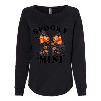 Spooky Mini Funny Pumpkin Halloween Season Matching Family Womens California Wash Sweatshirt