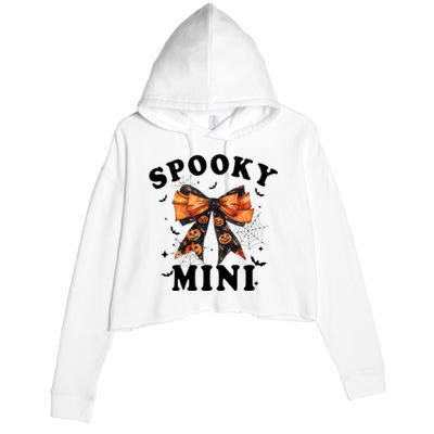 Spooky Mini Funny Pumpkin Halloween Season Matching Family Crop Fleece Hoodie