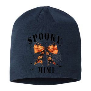 Spooky Mimi Funny Pumpkin Halloween Season Matching Family Sustainable Beanie