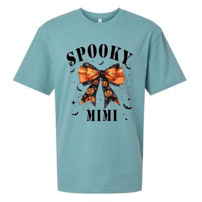 Spooky Mimi Funny Pumpkin Halloween Season Matching Family Sueded Cloud Jersey T-Shirt