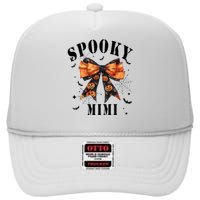 Spooky Mimi Funny Pumpkin Halloween Season Matching Family High Crown Mesh Back Trucker Hat