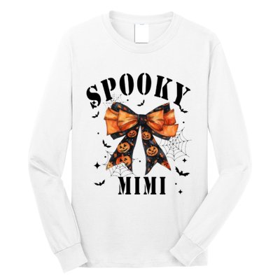 Spooky Mimi Funny Pumpkin Halloween Season Matching Family Long Sleeve Shirt