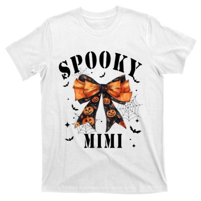 Spooky Mimi Funny Pumpkin Halloween Season Matching Family T-Shirt