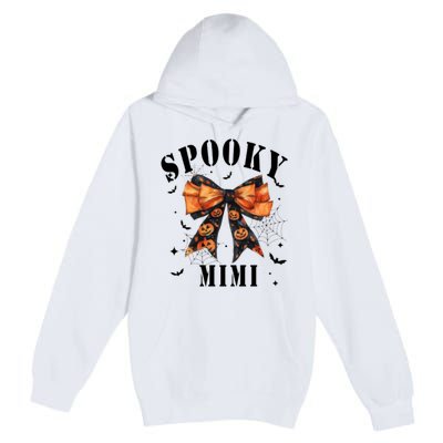 Spooky Mimi Funny Pumpkin Halloween Season Matching Family Premium Pullover Hoodie