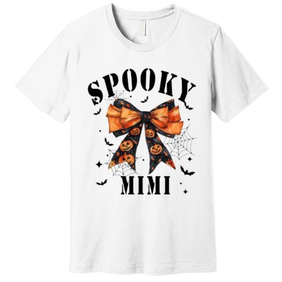 Spooky Mimi Funny Pumpkin Halloween Season Matching Family Premium T-Shirt