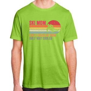 Ski Mom Funny Cute Winter Skiing Adult ChromaSoft Performance T-Shirt