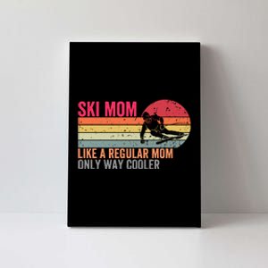 Ski Mom Funny Cute Winter Skiing Canvas