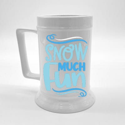 Snow Much Fun Novelty Cool Beer Stein